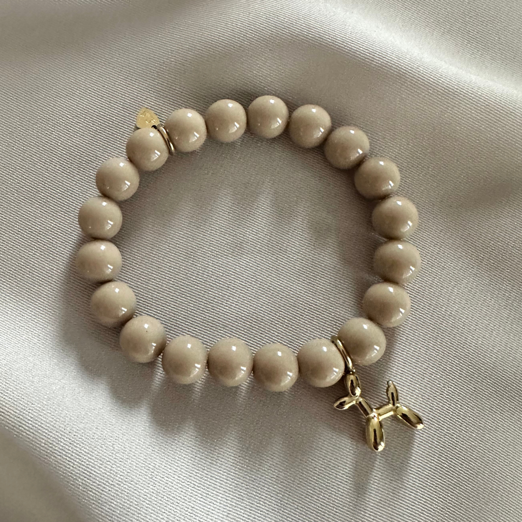 Bracelet Balloon Dog - Beige