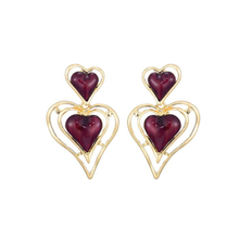 Afbeelding in Gallery-weergave laden, Earring Celeste - Bordeaux
