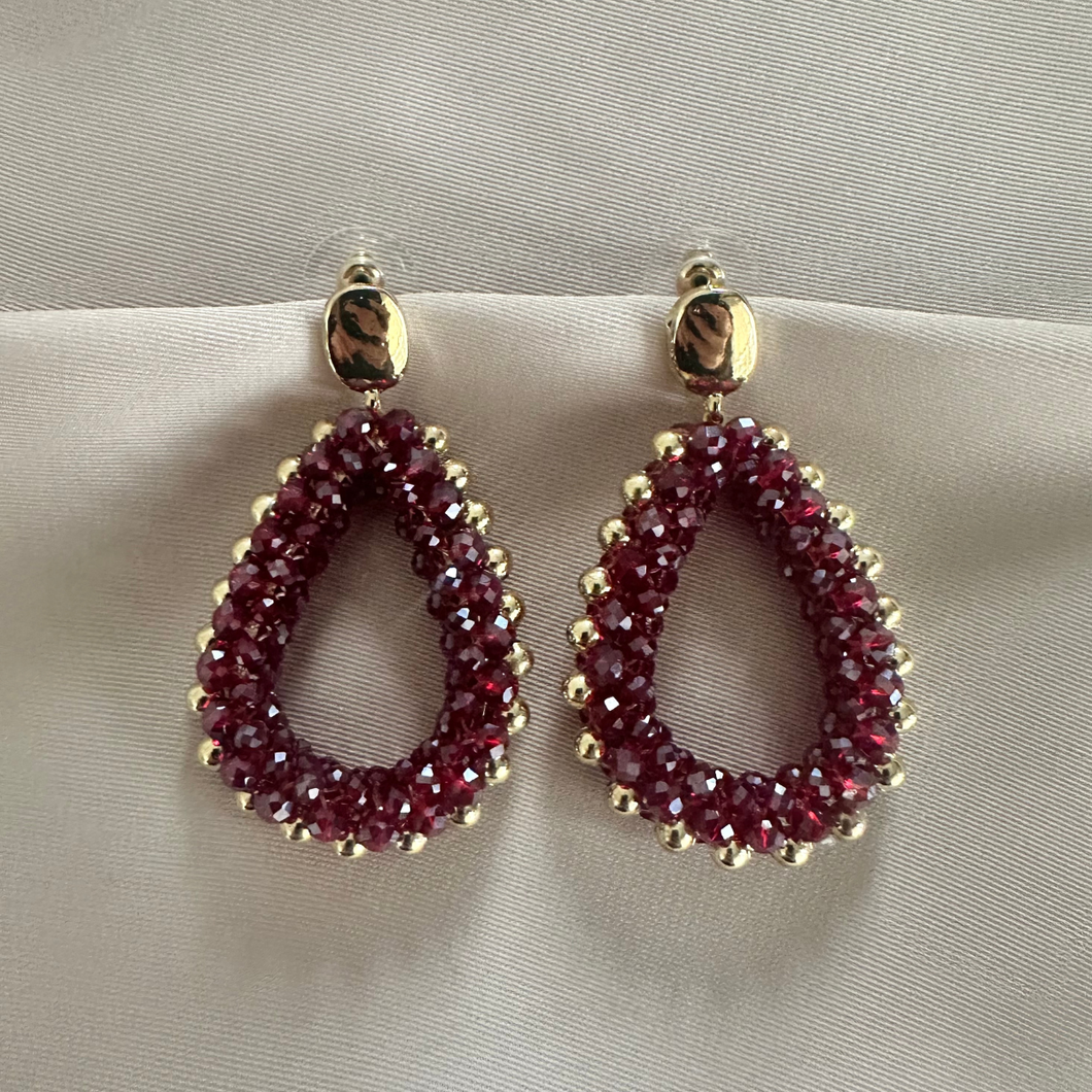 Earring Maecy - Bordeaux
