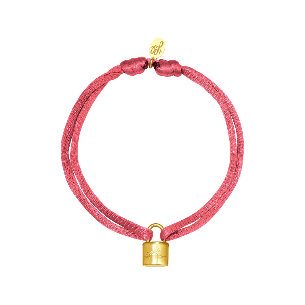 Bracelet Satin Lock - Pink