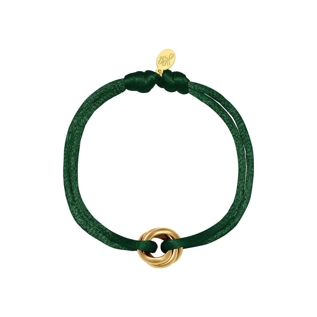 Bracelet Satin Knot - Green