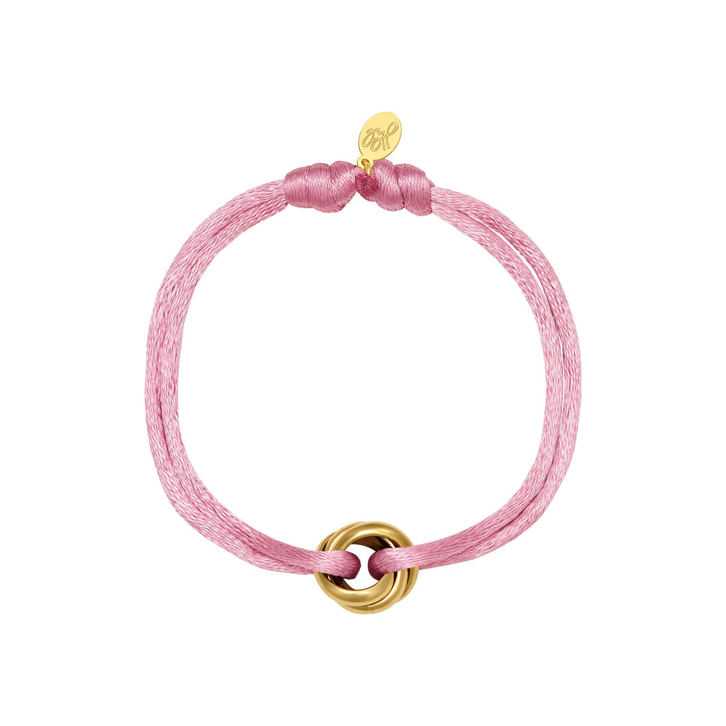 Bracelet Satin Knot - Pink