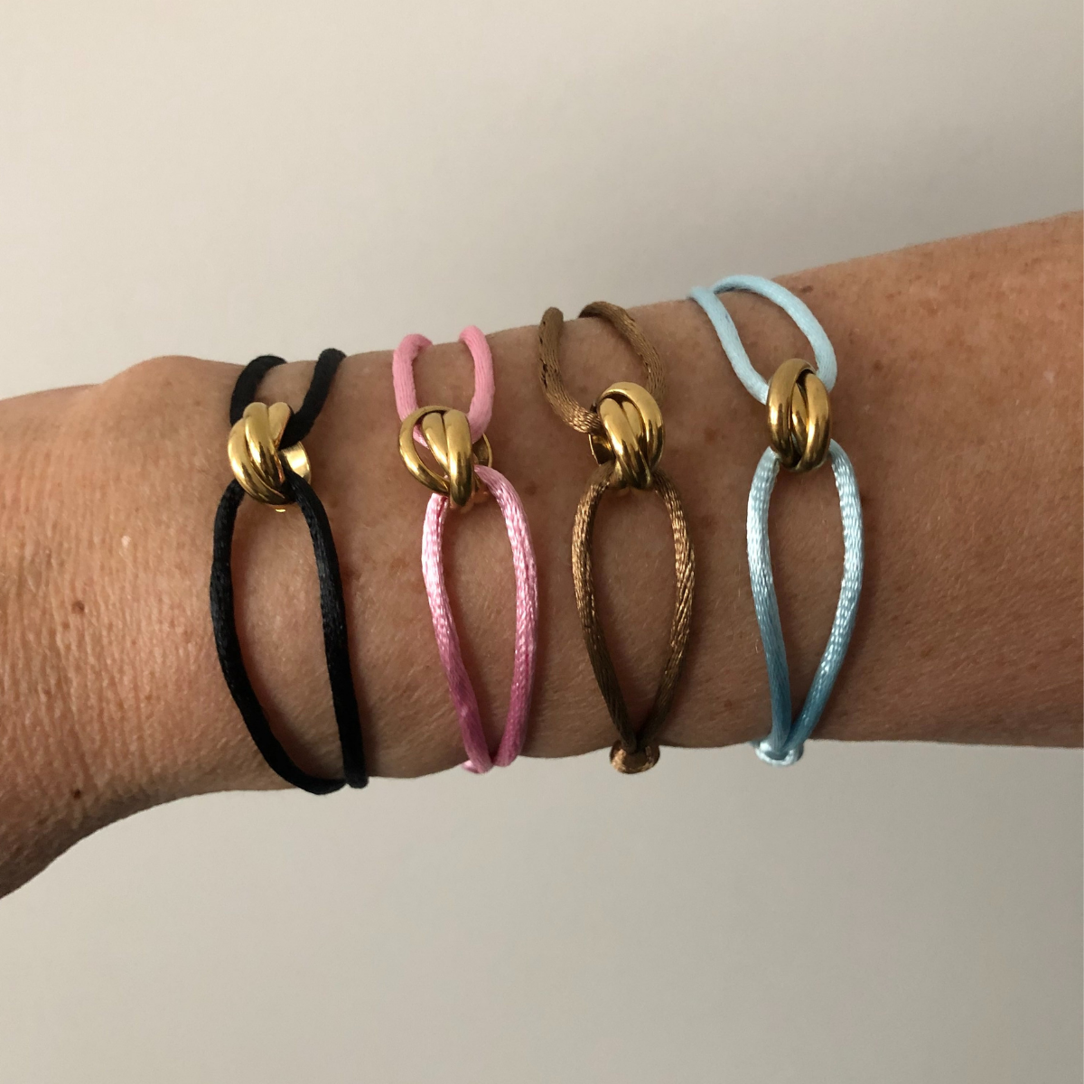 Armband Satin Knot - Brick