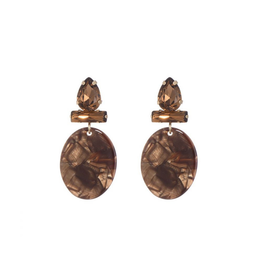 Earring Gina - Brown